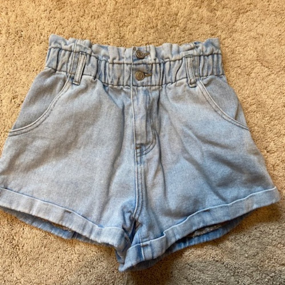 pacsun paperbag mom shorts